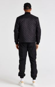 Black Quilted Jacket sold by Siksilk