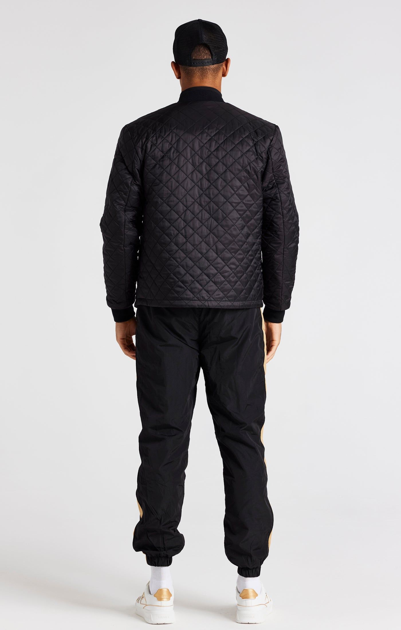 Black Quilted Jacket sold by Siksilk product image thumbnail 4