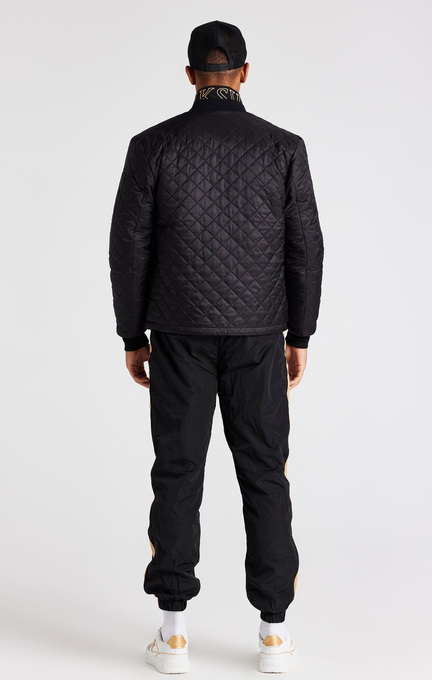 Black Quilted Jacket sold by Siksilk product image thumbnail 3