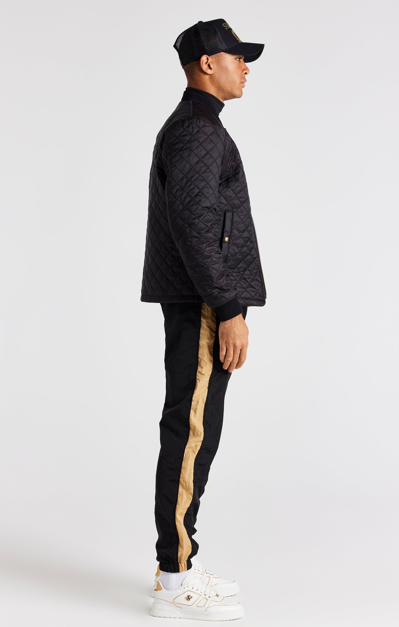 Black Quilted Jacket sold by Siksilk product image thumbnail 10