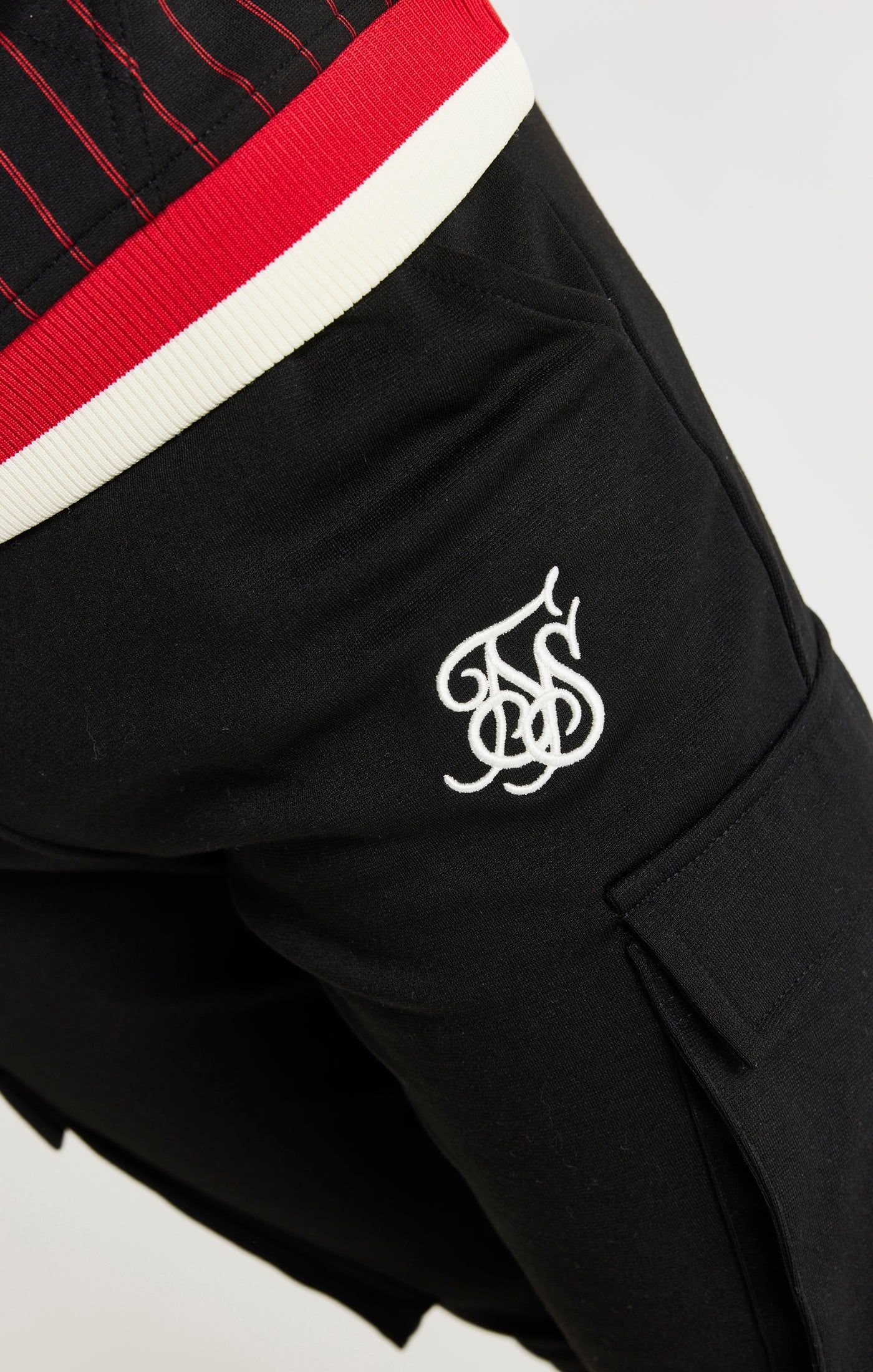 SikSilk Retro Classic Cargo Pants - Black sold by Siksilk product image thumbnail 6