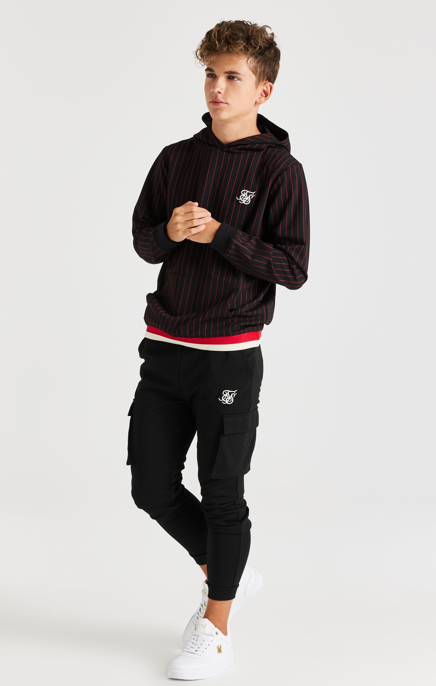 SikSilk Retro Classic Cargo Pants - Black sold by Siksilk product image thumbnail 3