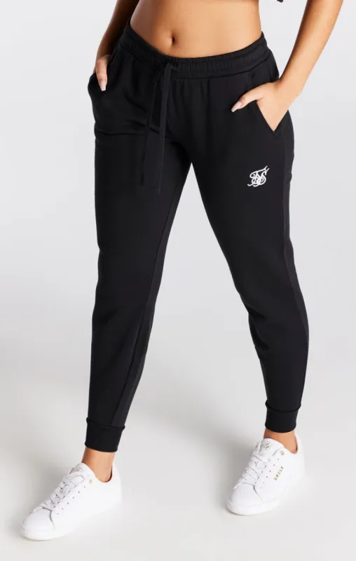 Black Essential Cuffed Jogger sold by Siksilk