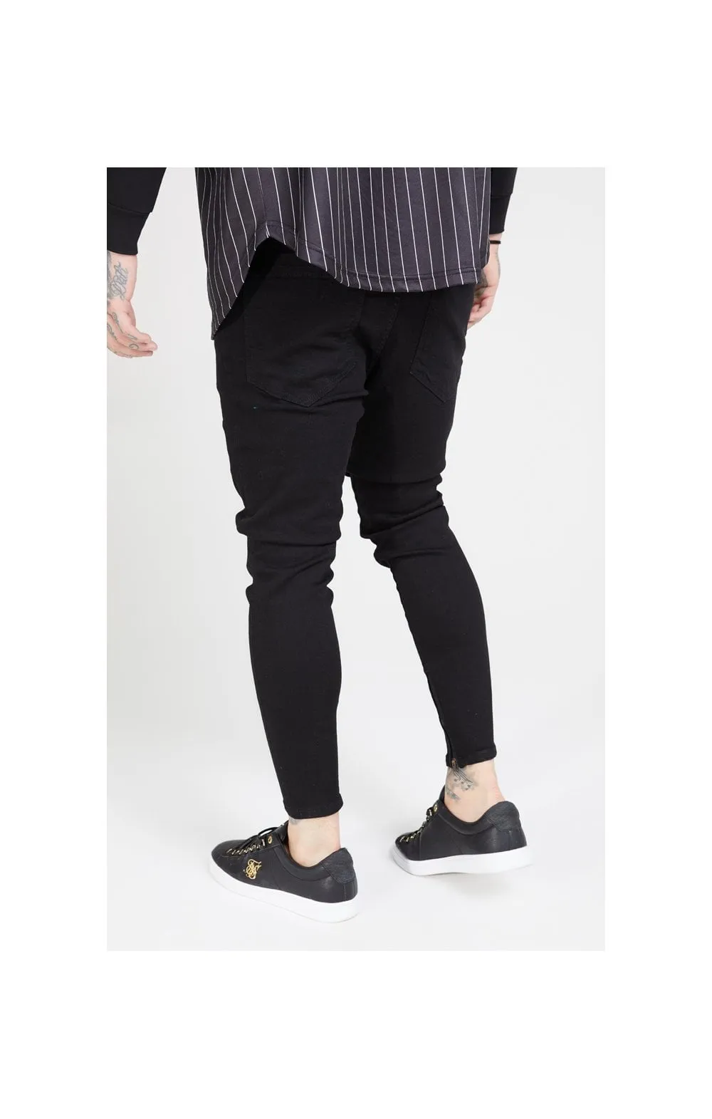 SikSilk Drop Crotch Jeans – Black sold by Siksilk product image thumbnail 2