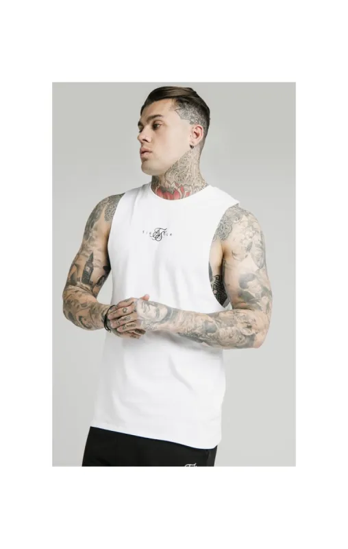 SikSilk Basic Vest - White sold by Siksilk