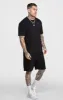 Black Oversized Back Logo T-Shirt sold by Siksilk