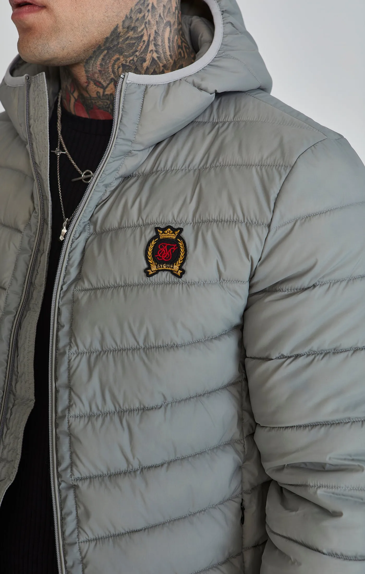 Grey Bubble Jacket sold by Siksilk product image thumbnail 3