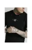 SikSilk S/S Distressed Box Tee - Black sold by Siksilk