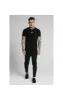 SikSilk S/S Distressed Box Tee - Black sold by Siksilk