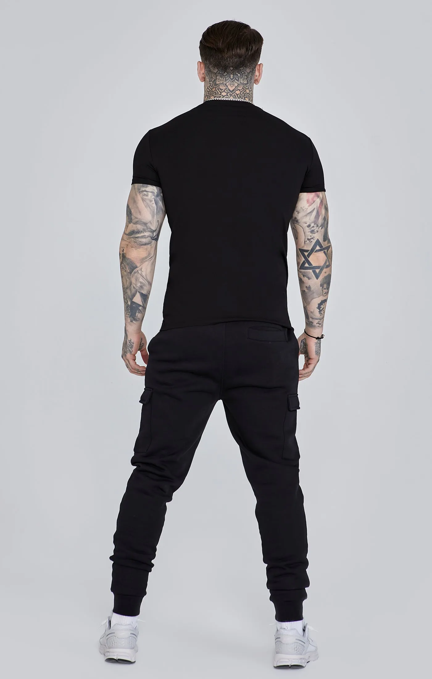 Black Essential Cargo Jogger sold by Siksilk product image thumbnail 5