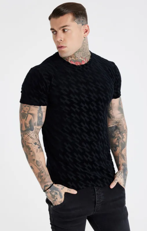 Messi x SikSilk Black Toweling Oversized T-Shirt sold by Siksilk