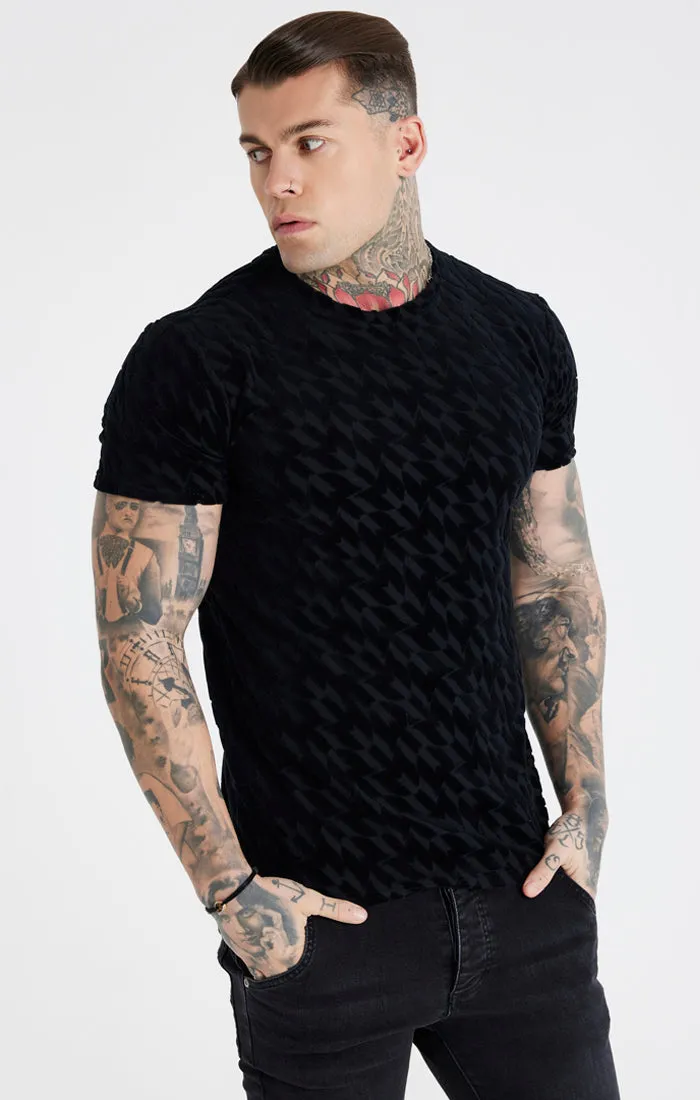 Messi x SikSilk Black Toweling Oversized T-Shirt sold by Siksilk