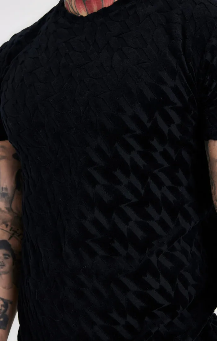 Messi x SikSilk Black Toweling Oversized T-Shirt sold by Siksilk product image thumbnail 2