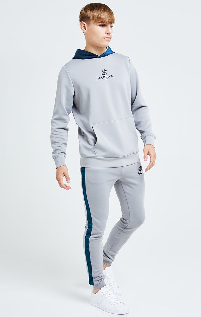 Illusive London Hybrid Joggers - Grey & Blue sold by Siksilk product image thumbnail 4