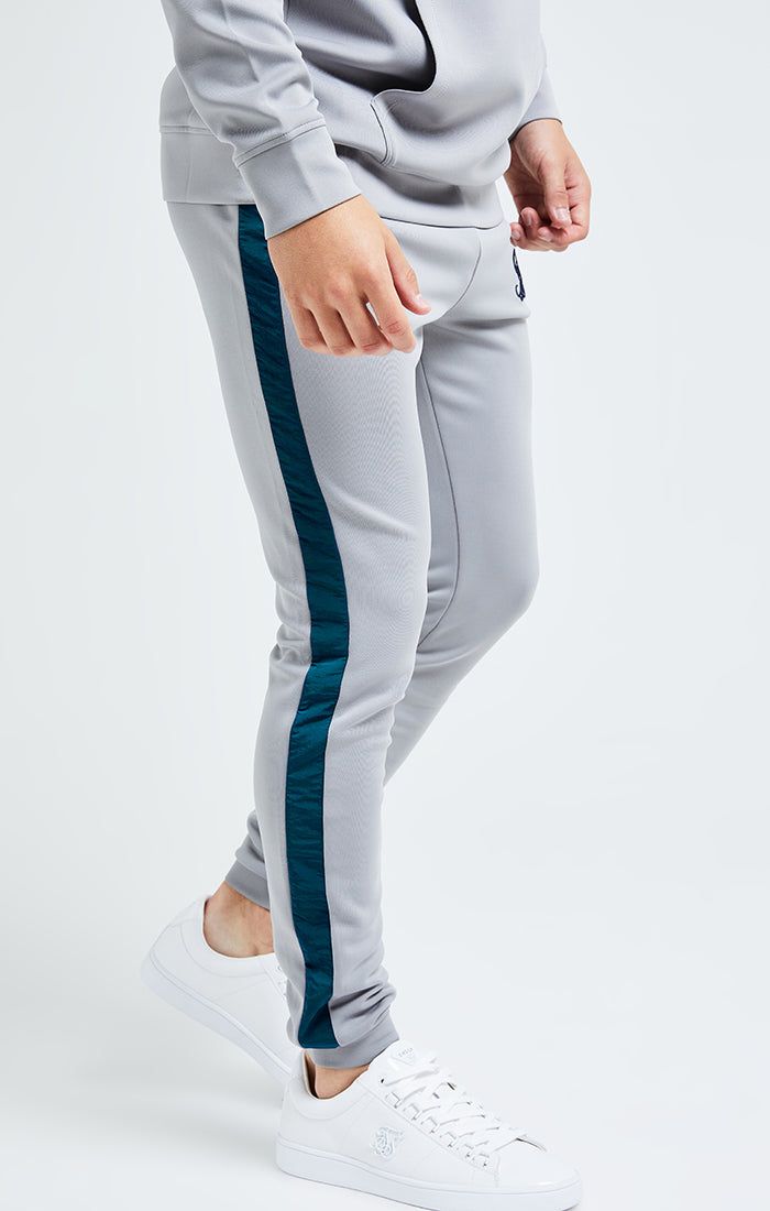Illusive London Hybrid Joggers - Grey & Blue sold by Siksilk product image thumbnail 2