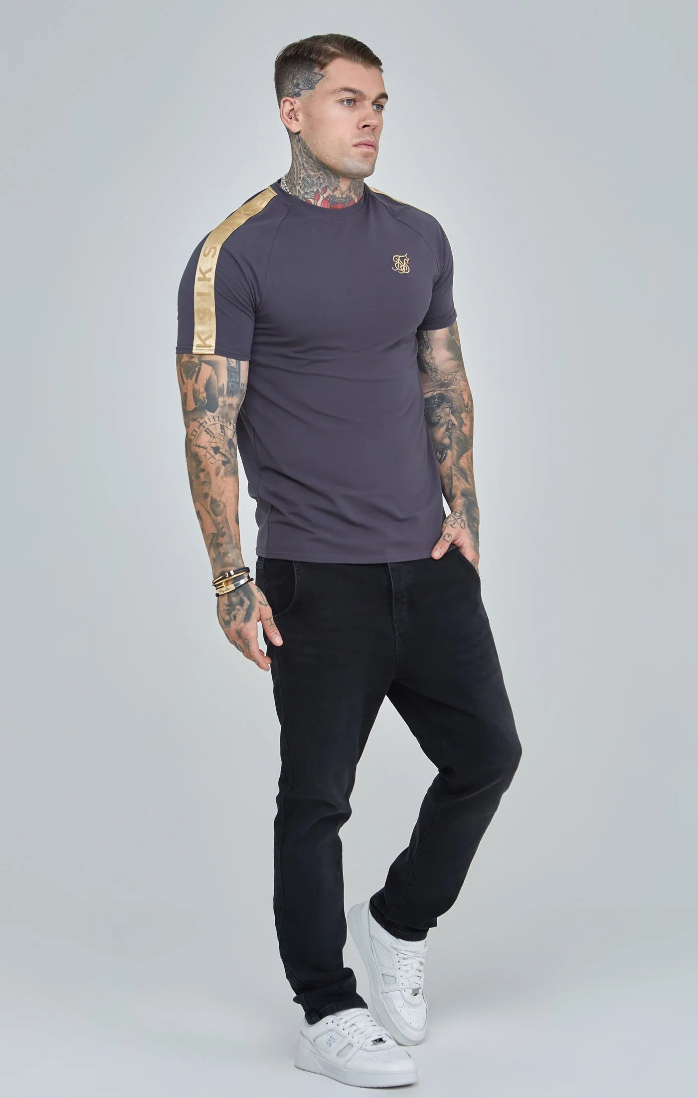 Gold Tape T Shirt sold by Siksilk product image thumbnail 2
