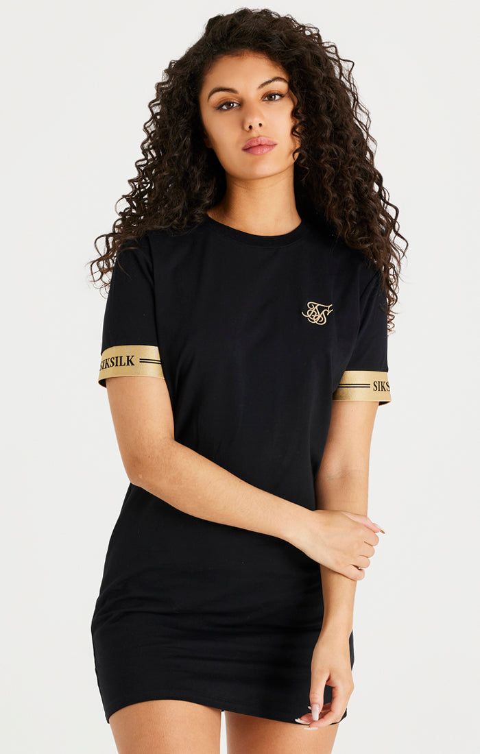 Black T-Shirt Dress sold by Siksilk