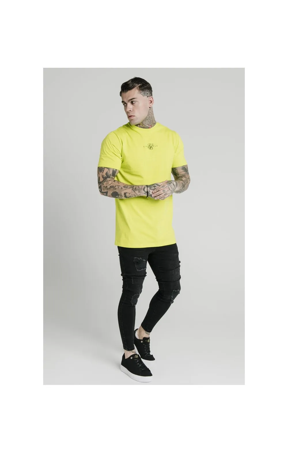 SikSilk S/S Square Hem Tee – Lime sold by Siksilk product image thumbnail 4