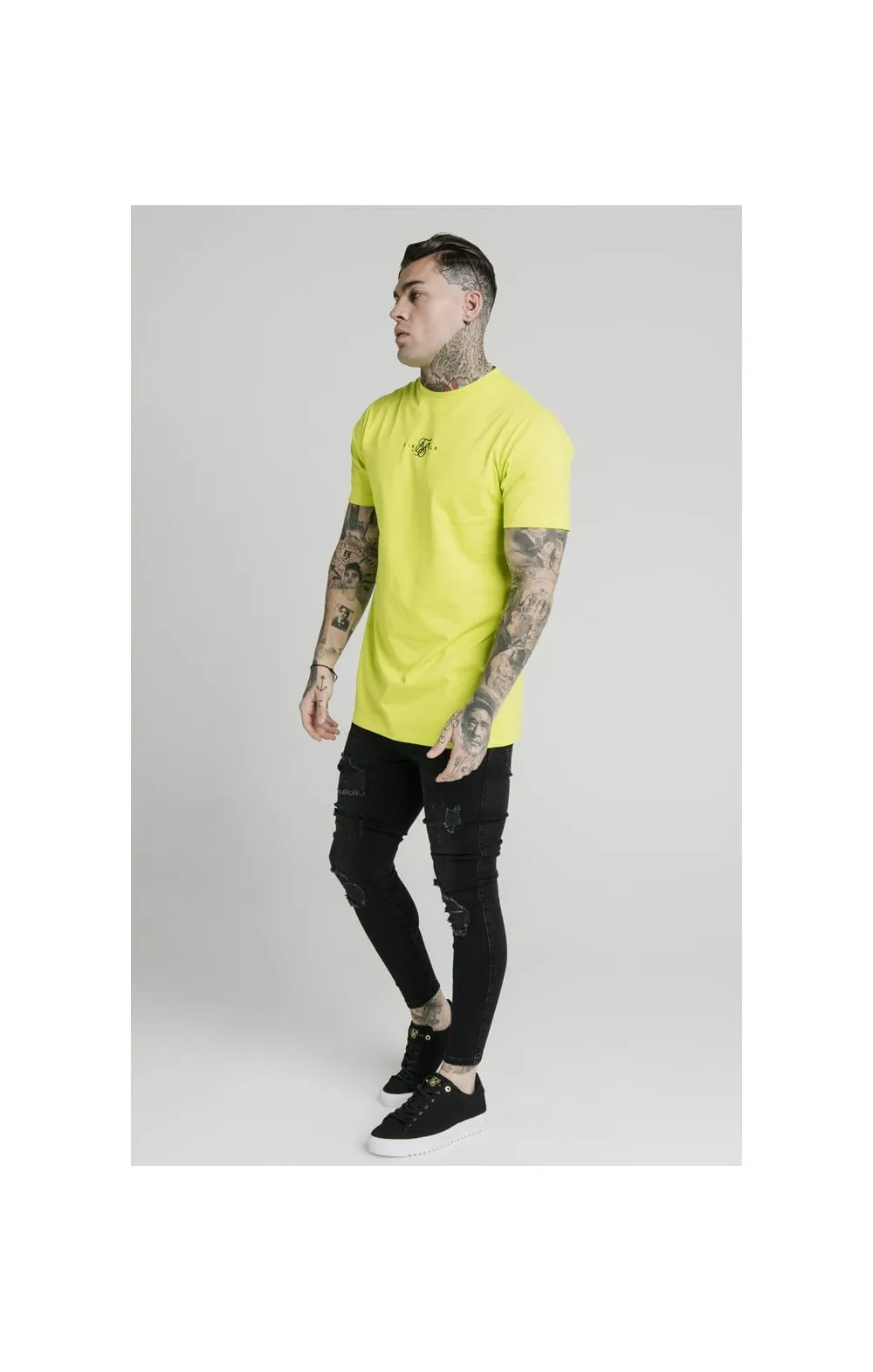 SikSilk S/S Square Hem Tee – Lime sold by Siksilk product image thumbnail 3