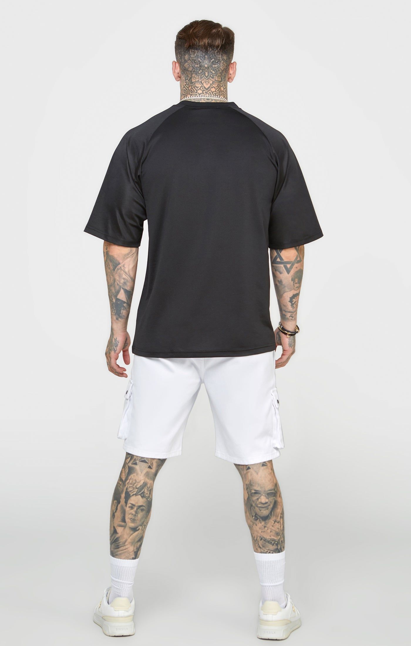 Black Oversized Short Sleeve T-Shirt sold by Siksilk product image thumbnail 5