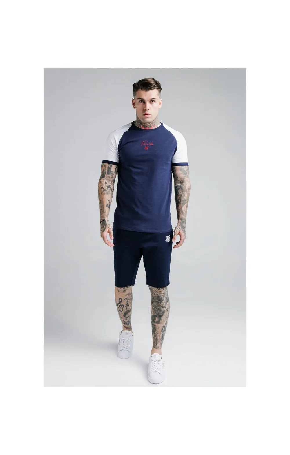SikSilk Raglan Tech Tee - Navy sold by Siksilk product image thumbnail 4