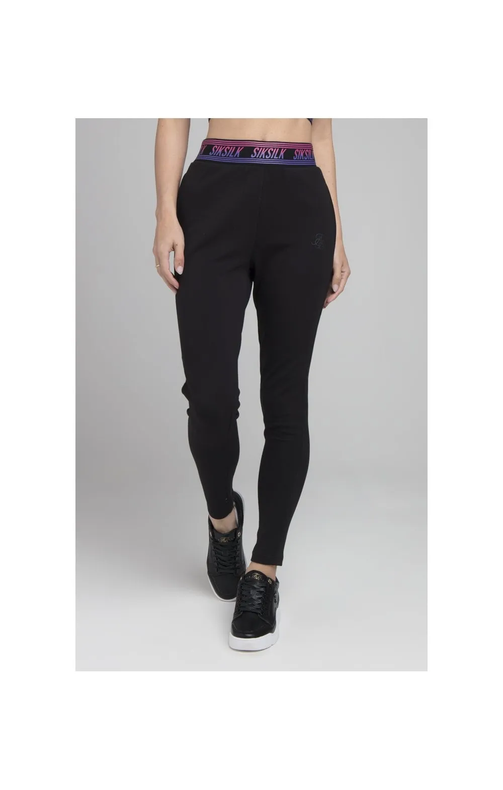 SikSilk Twilight Fade Track Pants - Black sold by Siksilk