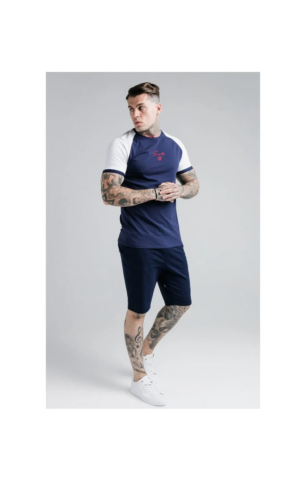 SikSilk Raglan Tech Tee - Navy sold by Siksilk product image thumbnail 5