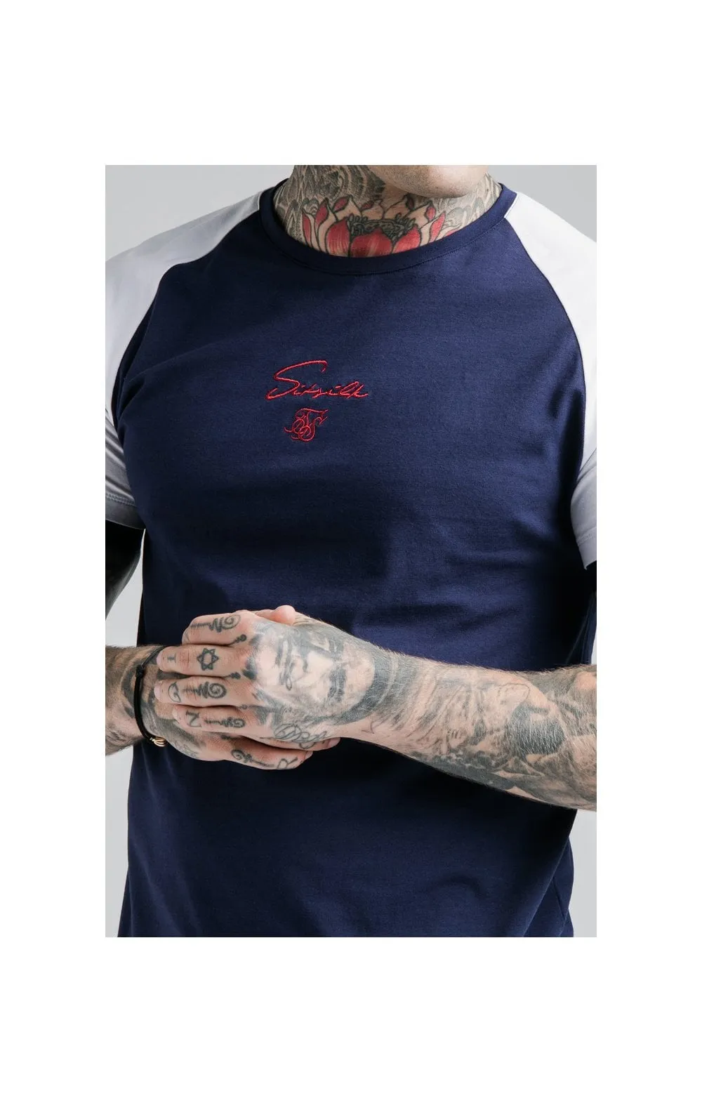 SikSilk Raglan Tech Tee - Navy sold by Siksilk product image thumbnail 2