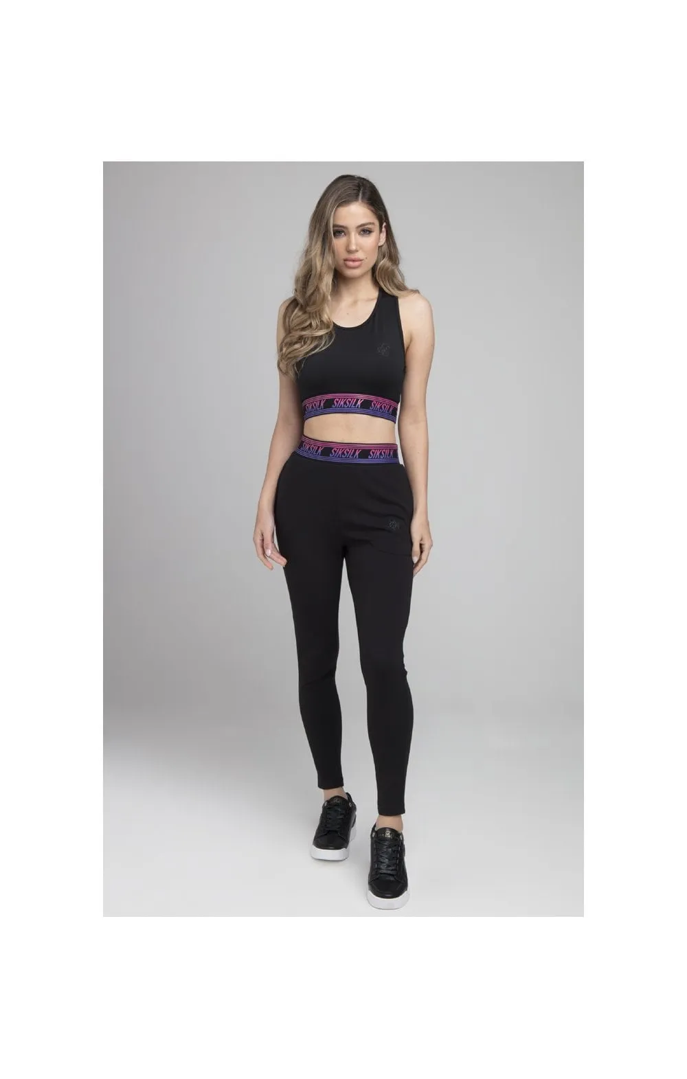 SikSilk Twilight Fade Track Pants - Black sold by Siksilk product image thumbnail 5