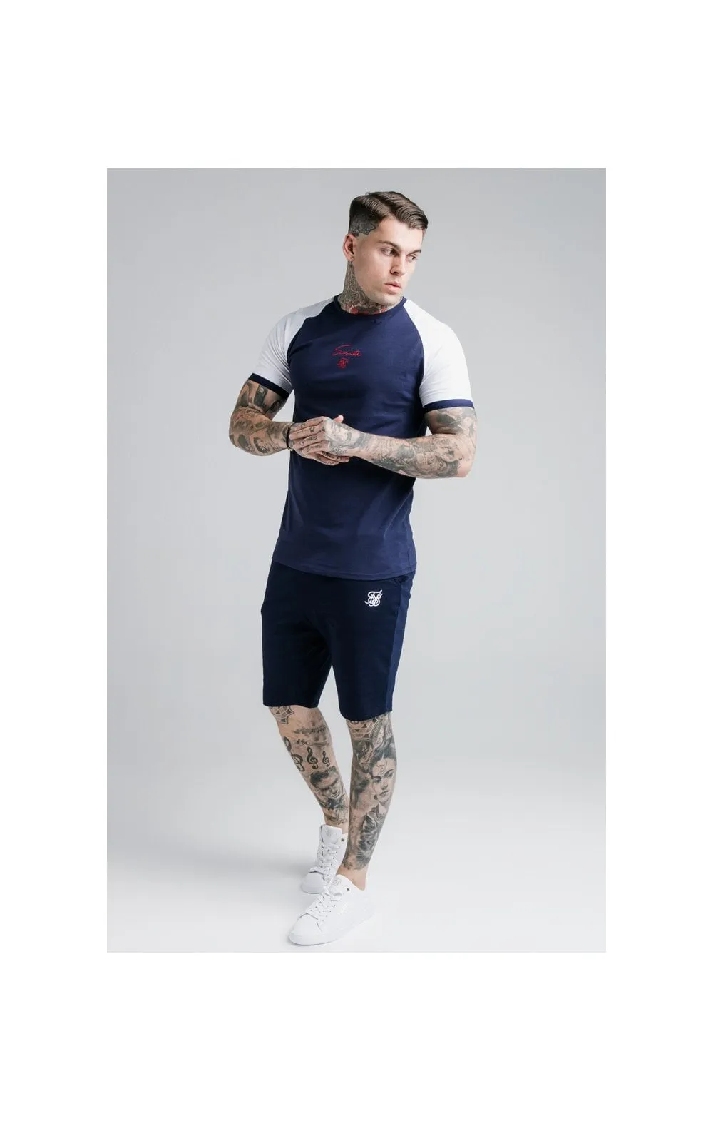 SikSilk Raglan Tech Tee - Navy sold by Siksilk product image thumbnail 3