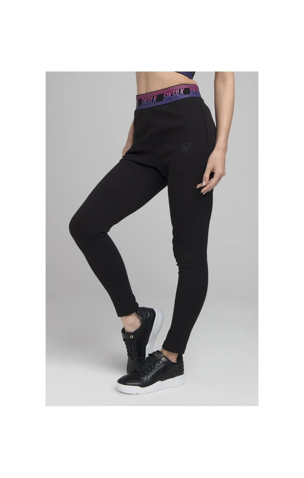 SikSilk Twilight Fade Track Pants - Black sold by Siksilk product image thumbnail 3