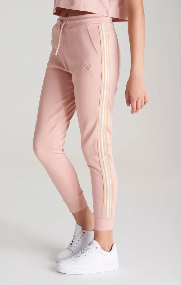 Girls Pink Taped Track Pant sold by Siksilk