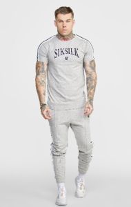 Grey Marl Collegiate Jogger sold by Siksilk