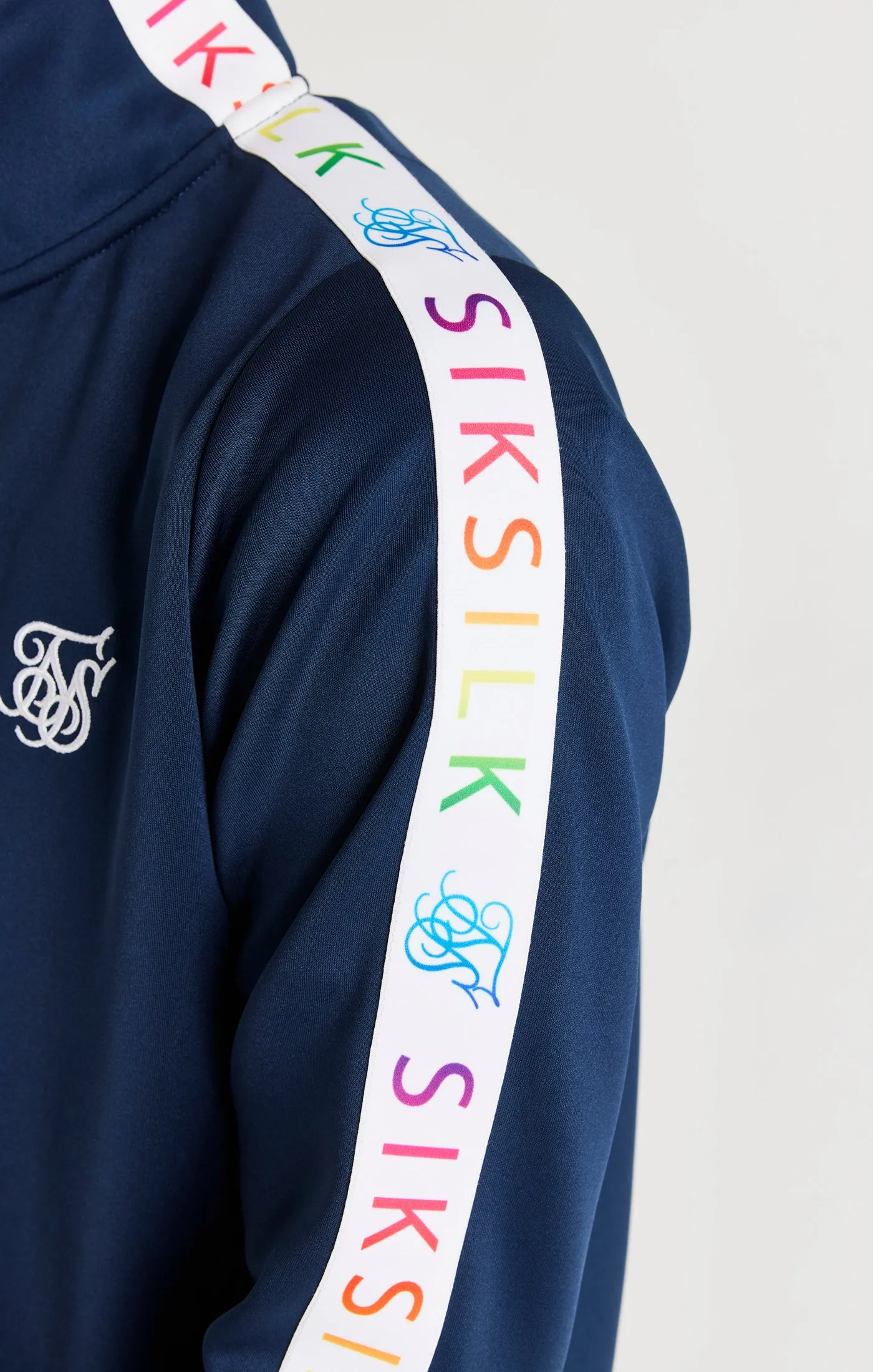 SikSilk Rainbow Funnel Neck - Navy sold by Siksilk product image thumbnail 2
