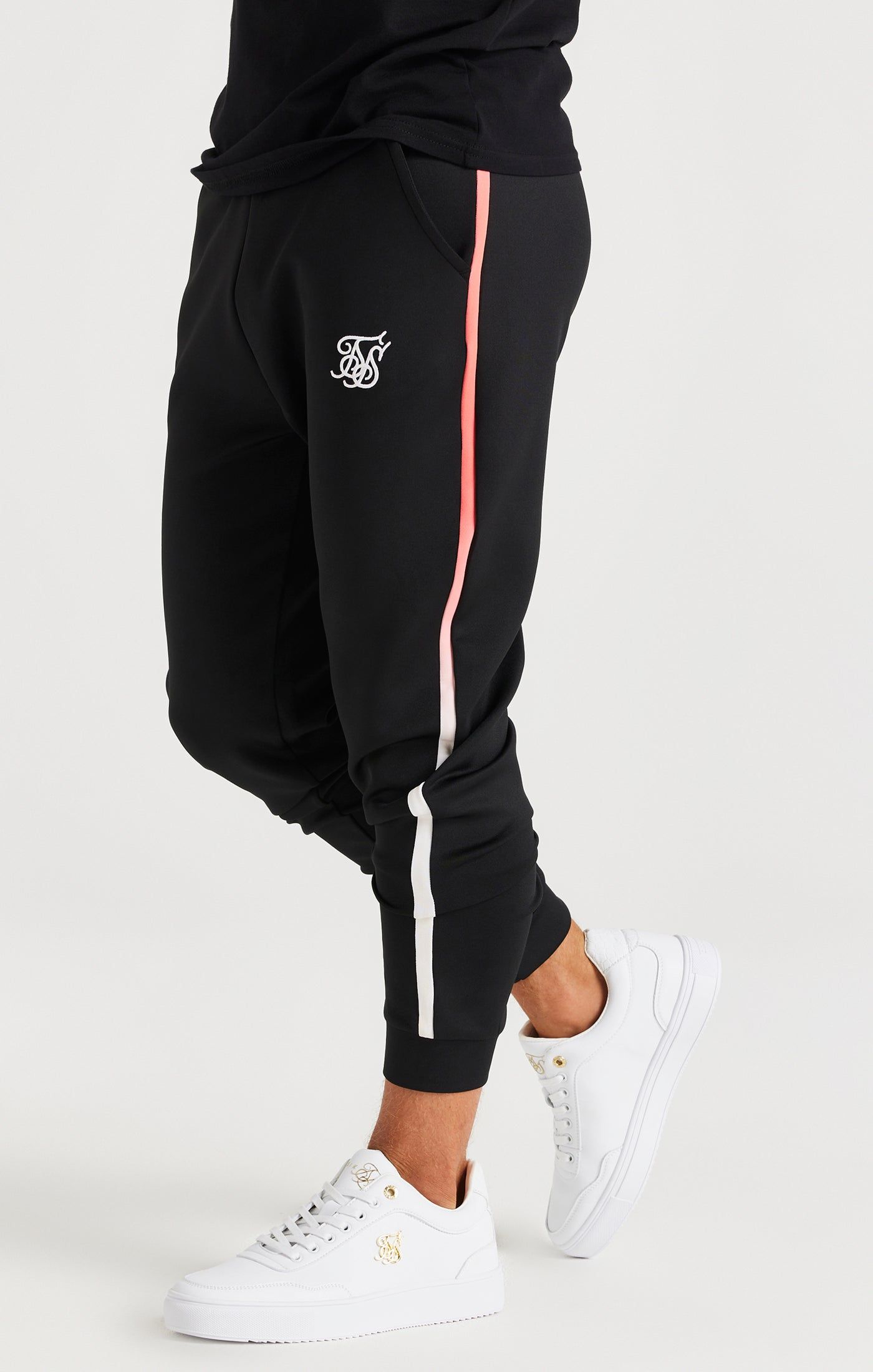 SikSilk Zonal Fade Performance Trousers - Black sold by Siksilk