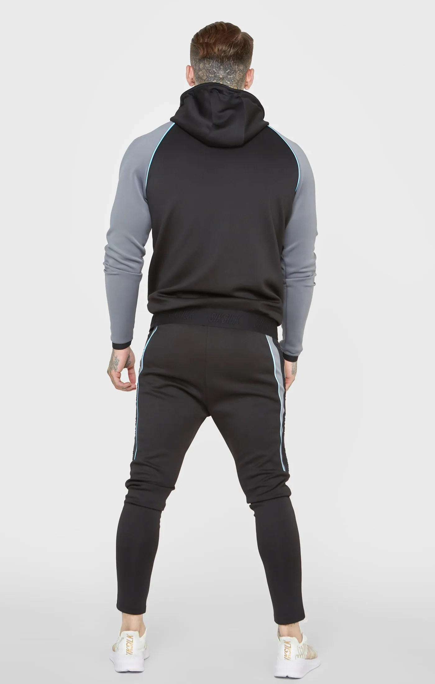 Black Sports Zip-Thru Hoodie sold by Siksilk product image thumbnail 5
