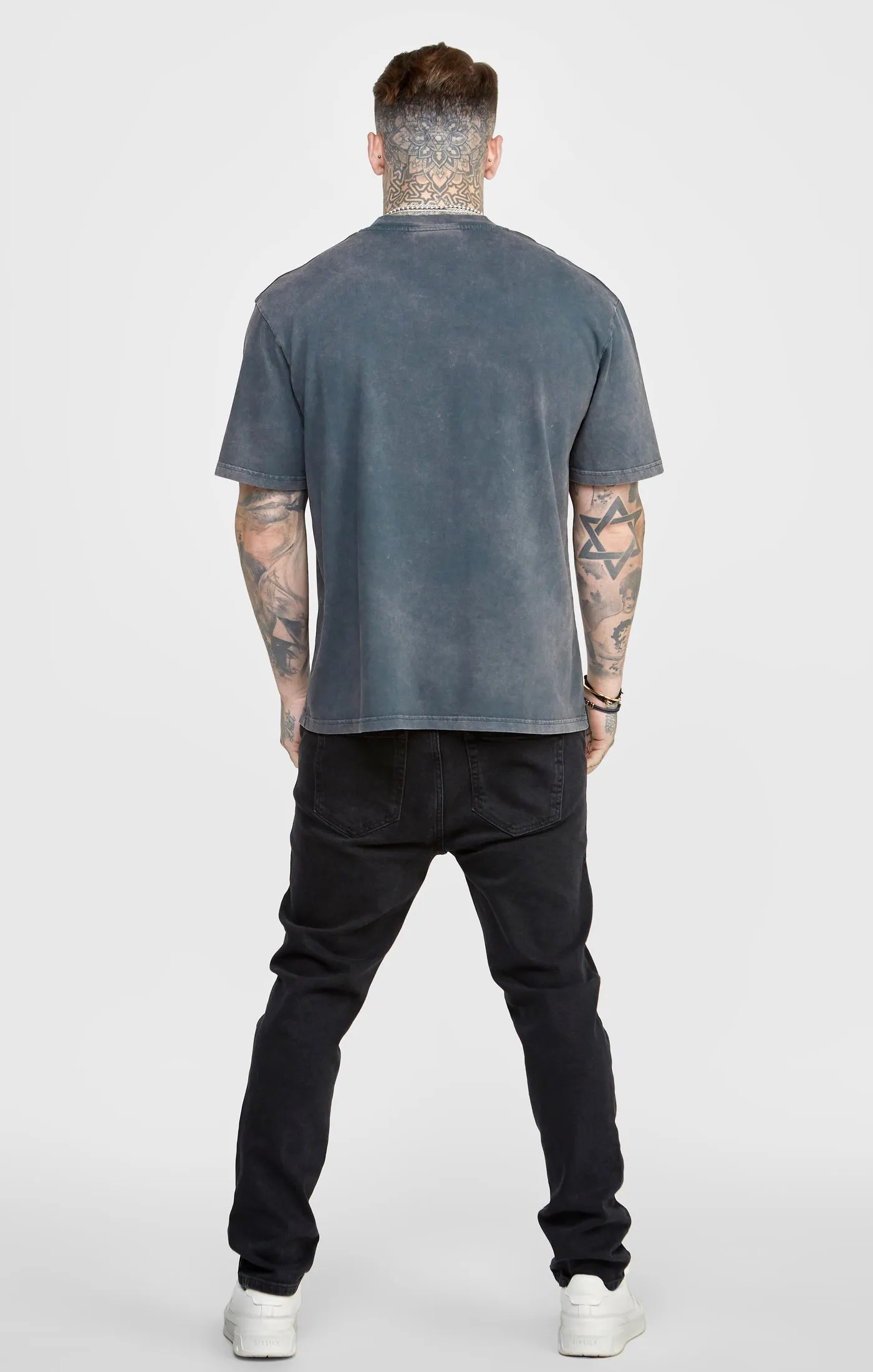 Black Graphic Oversized T-Shirt sold by Siksilk product image thumbnail 5
