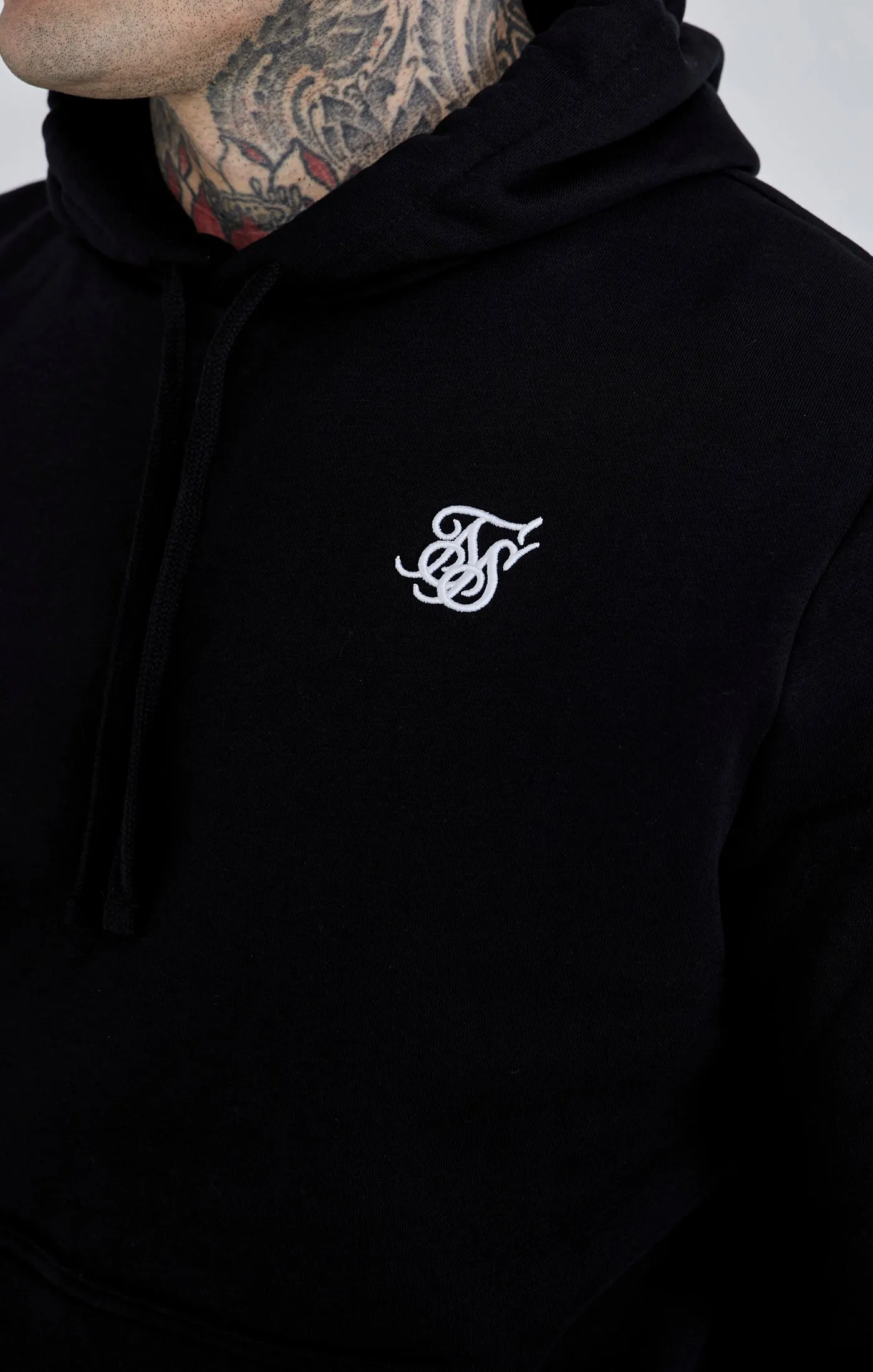 Black Essential Overhead Hoodie sold by Siksilk product image thumbnail 3