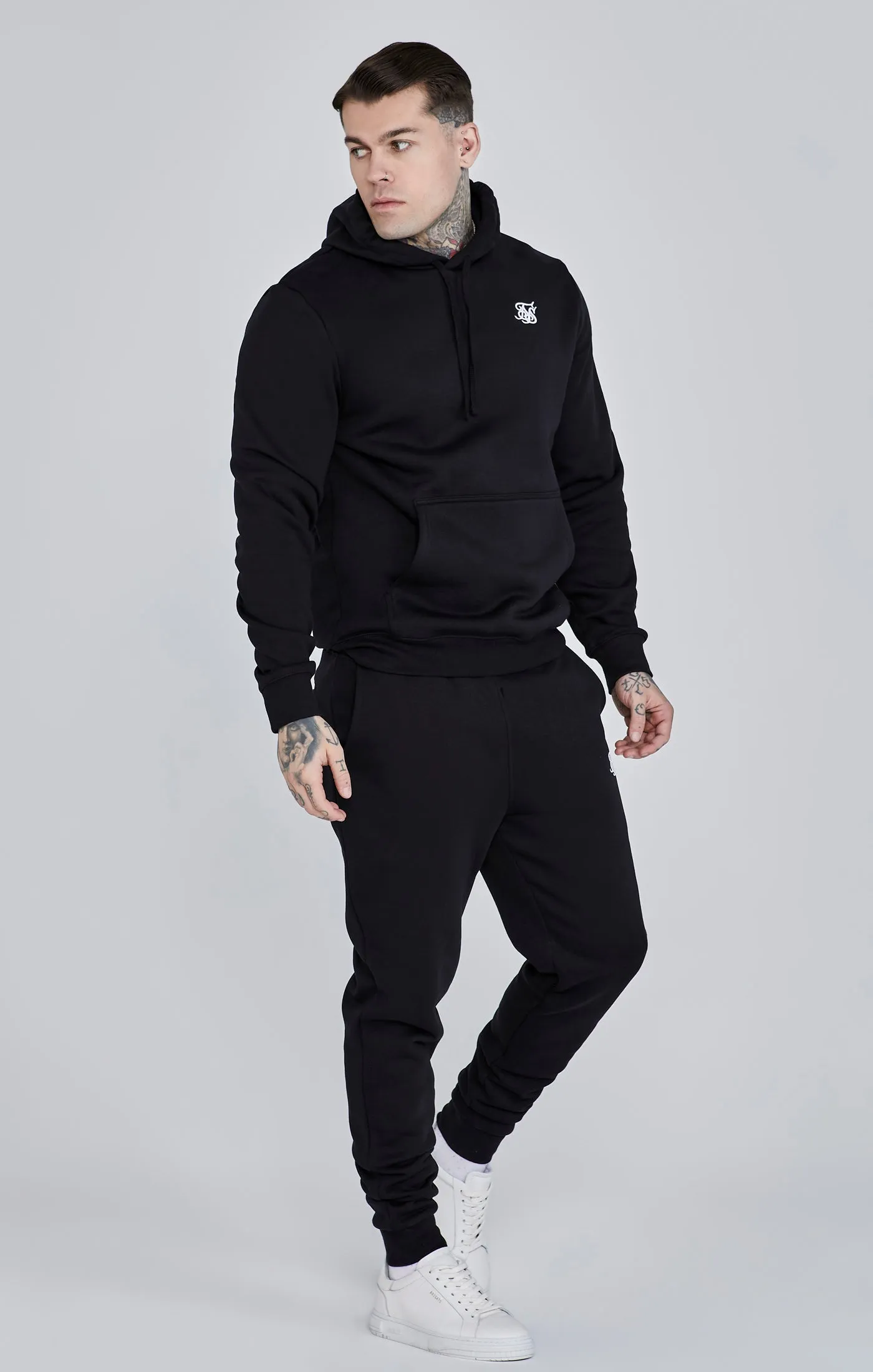 Black Essential Overhead Hoodie sold by Siksilk product image thumbnail 4