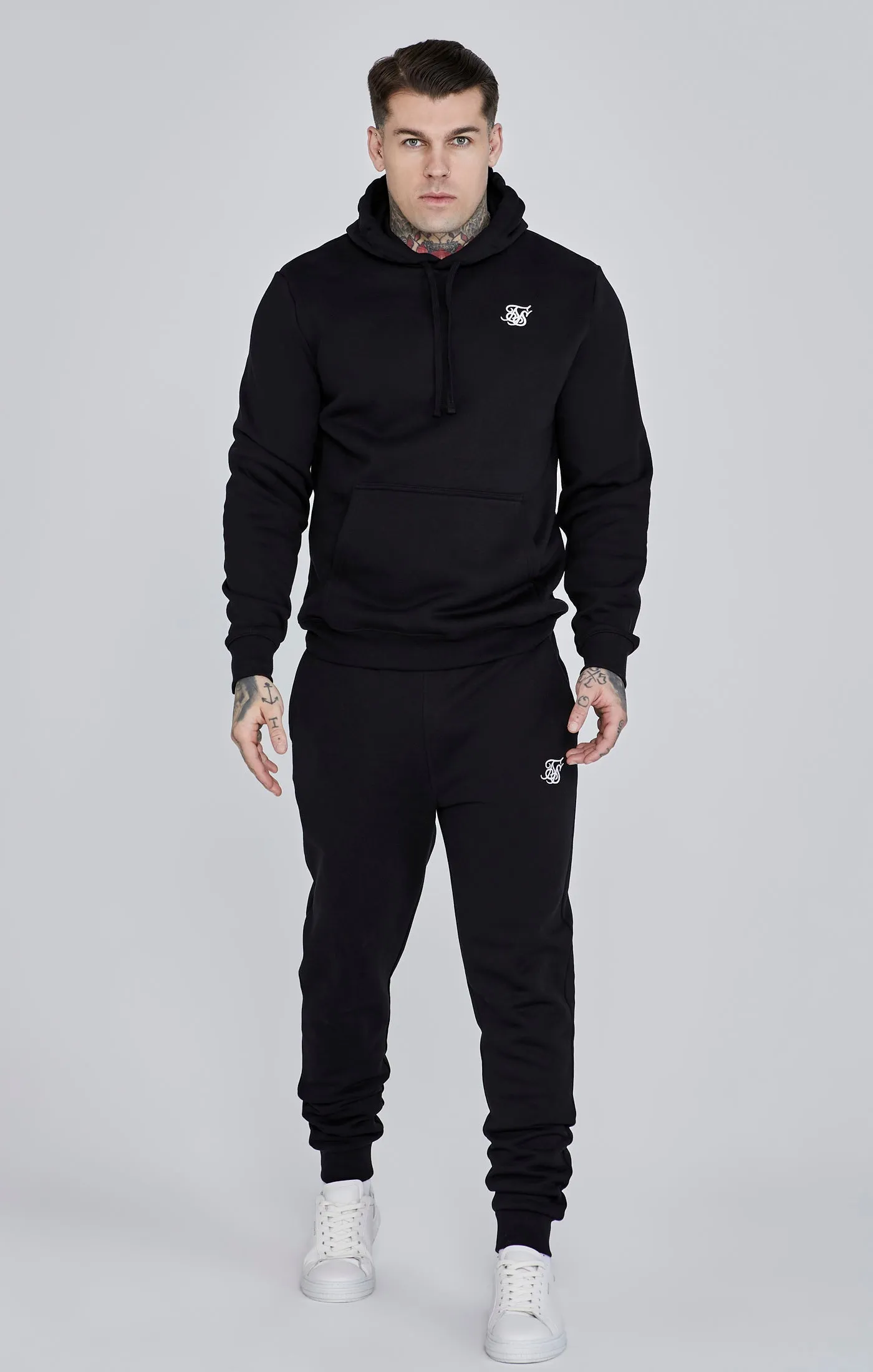 Black Essential Overhead Hoodie sold by Siksilk product image thumbnail 2