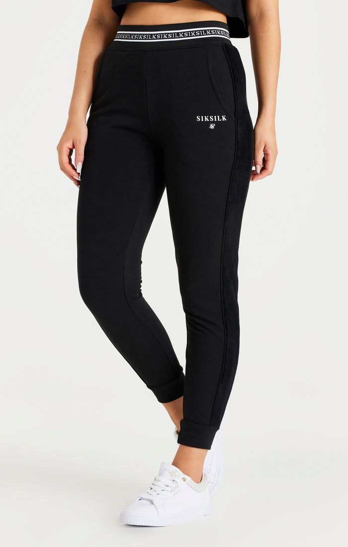 SikSilk Eminent Track Pants - Black sold by Siksilk