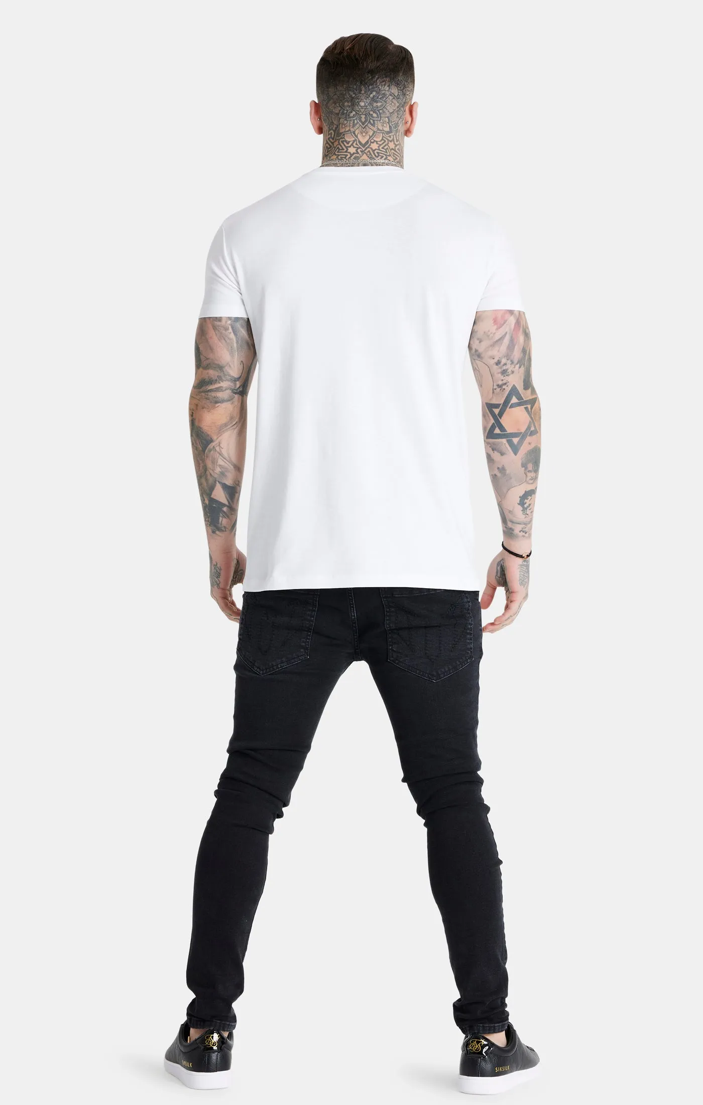 Messi x SikSilk White Rhinestone T-Shirt sold by Siksilk product image thumbnail 5