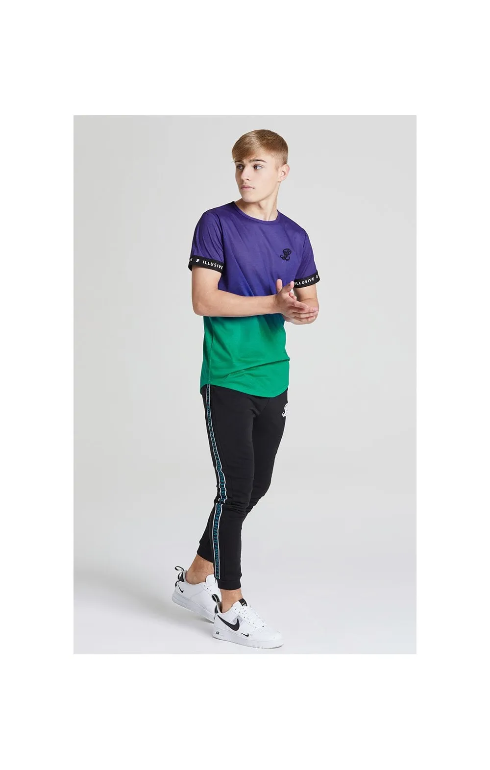 Illusive London Fade Tech Tee - Purple & Teal Green sold by Siksilk product image thumbnail 5