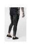 SikSilk Low Rise Cartel Denims - Black Acid Wash sold by Siksilk