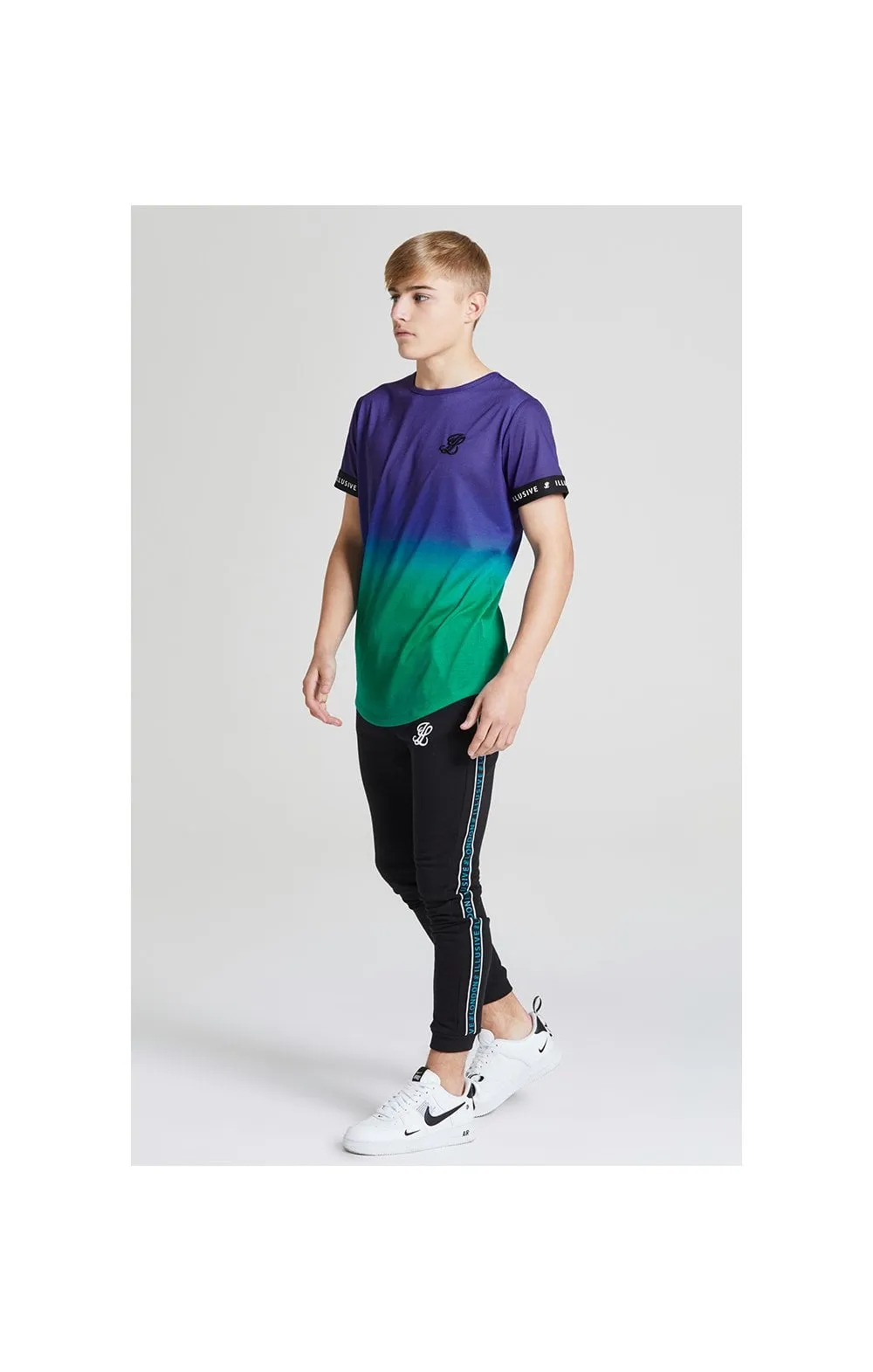 Illusive London Fade Tech Tee - Purple & Teal Green sold by Siksilk product image thumbnail 3
