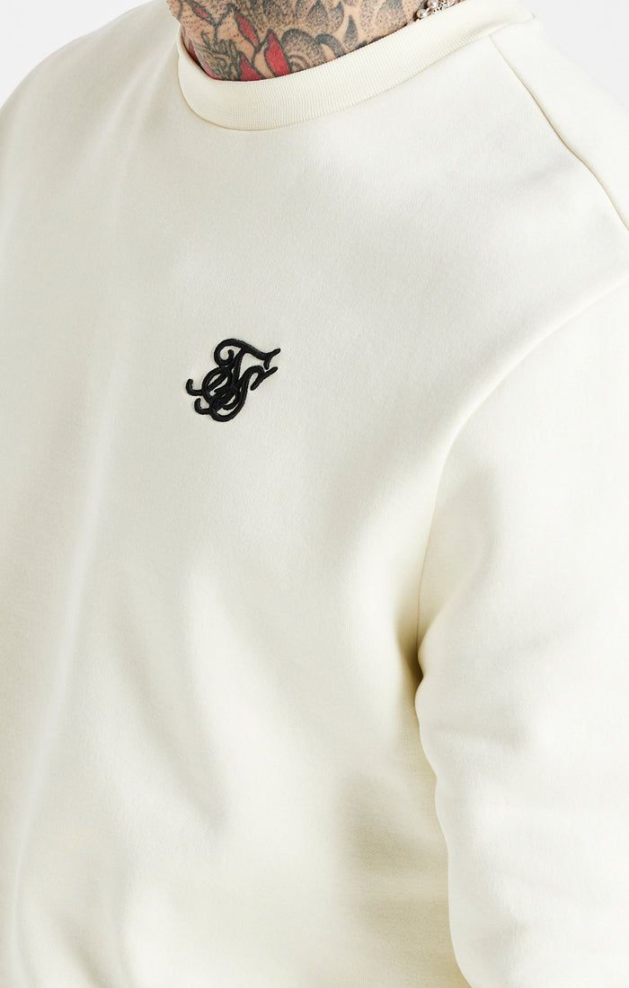 Ecru Essential Crew Sweatshirt sold by Siksilk product image thumbnail 2
