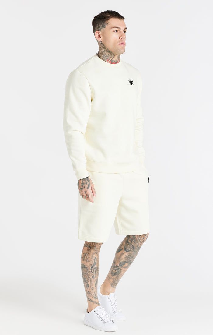 Ecru Essential Crew Sweatshirt sold by Siksilk product image thumbnail 3