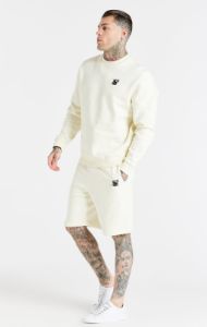 Ecru Essential Crew Sweatshirt sold by Siksilk