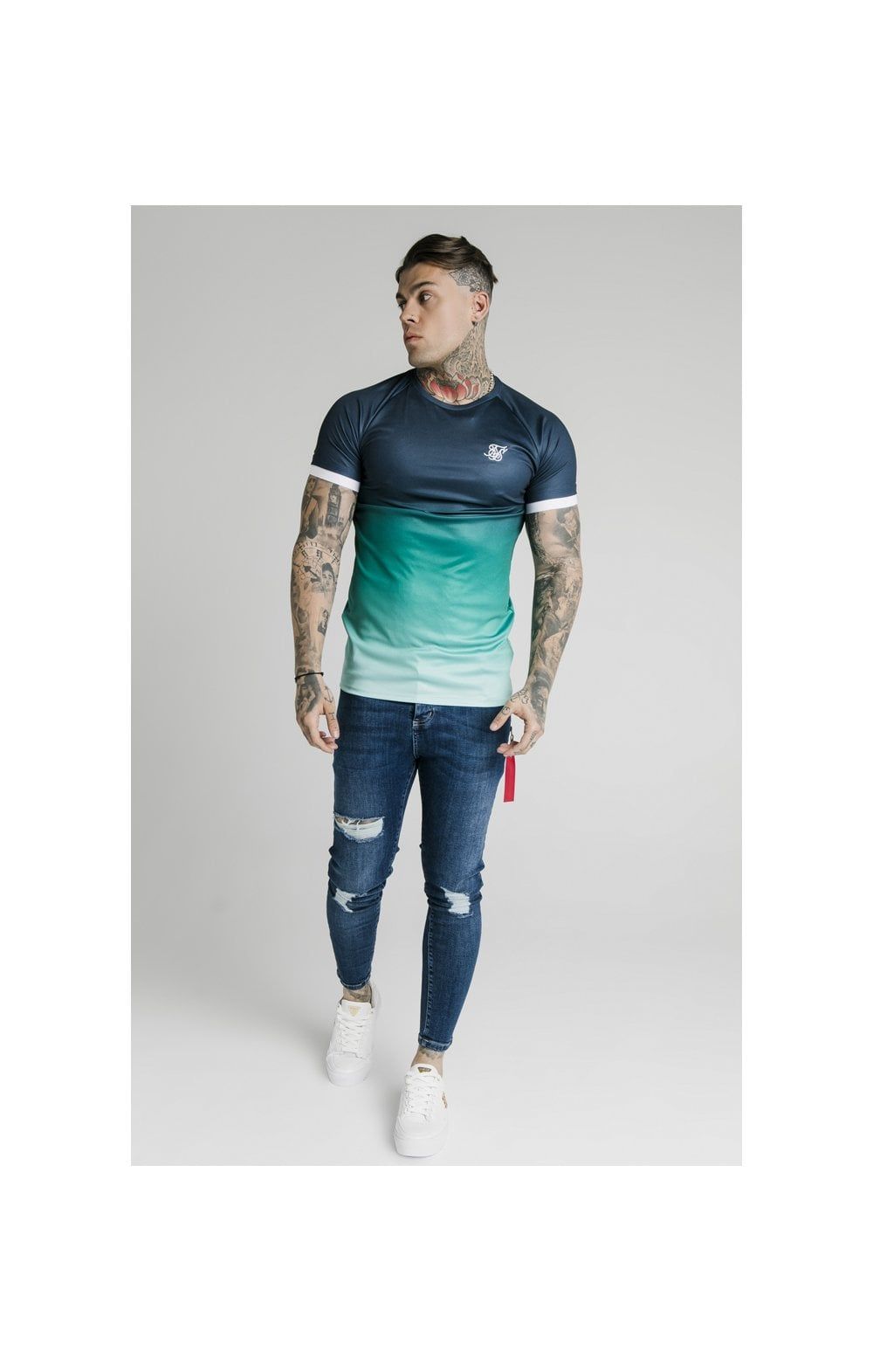 SikSilk Distressed Flight Jeans – Midstone sold by Siksilk product image thumbnail 4