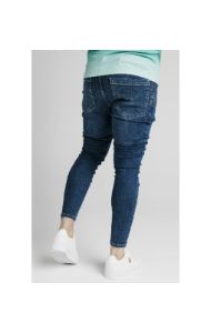 SikSilk Distressed Flight Jeans – Midstone sold by Siksilk